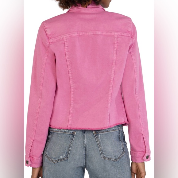 KUT from the Kloth Women's Kara Jacket-No Wst with Frayed Hem - Picture 2 of 8